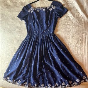 Vintage navy blue dress
